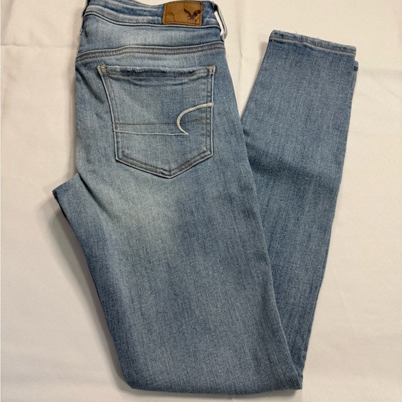 American Eagle Outfitters Denim - American Eagle Outfitters Blue Skinny Jeans with Faded Wash